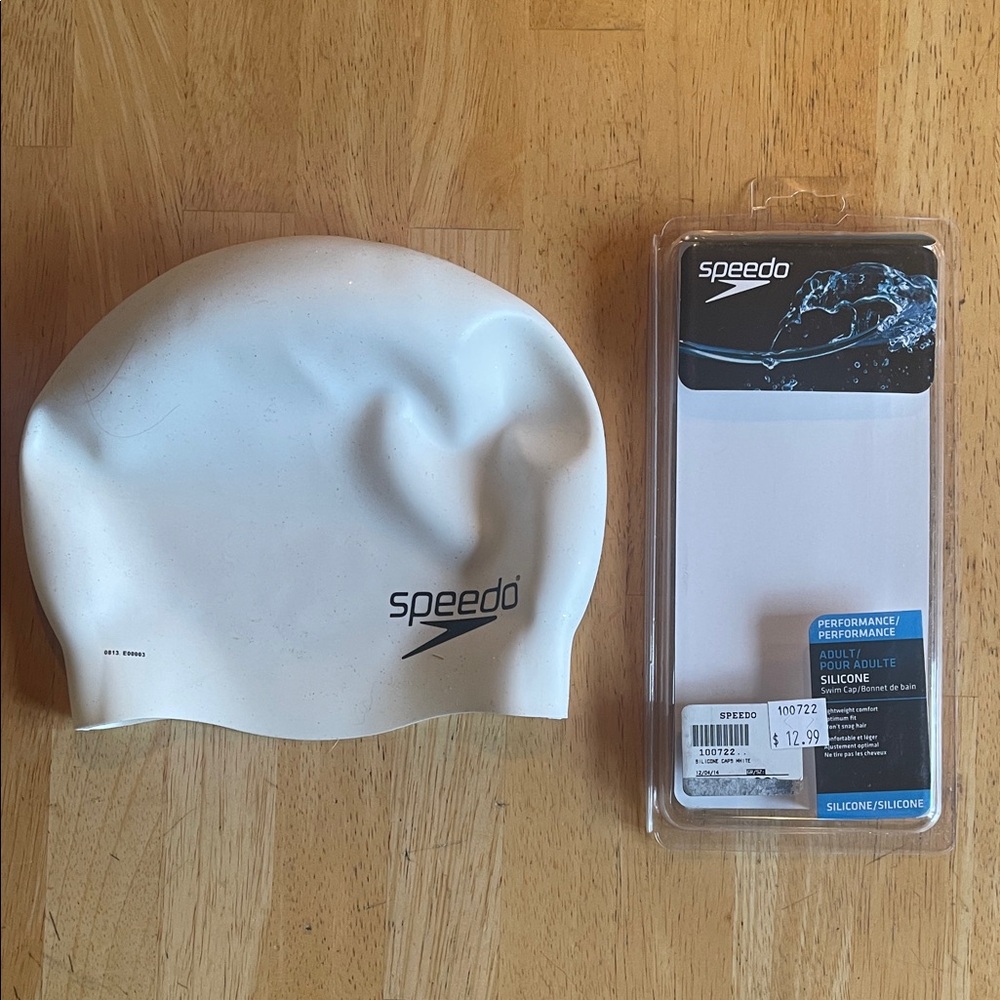 Speedo Classic White Swim Cap